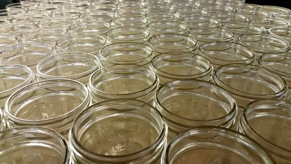 Glass jars for storing weed seeds