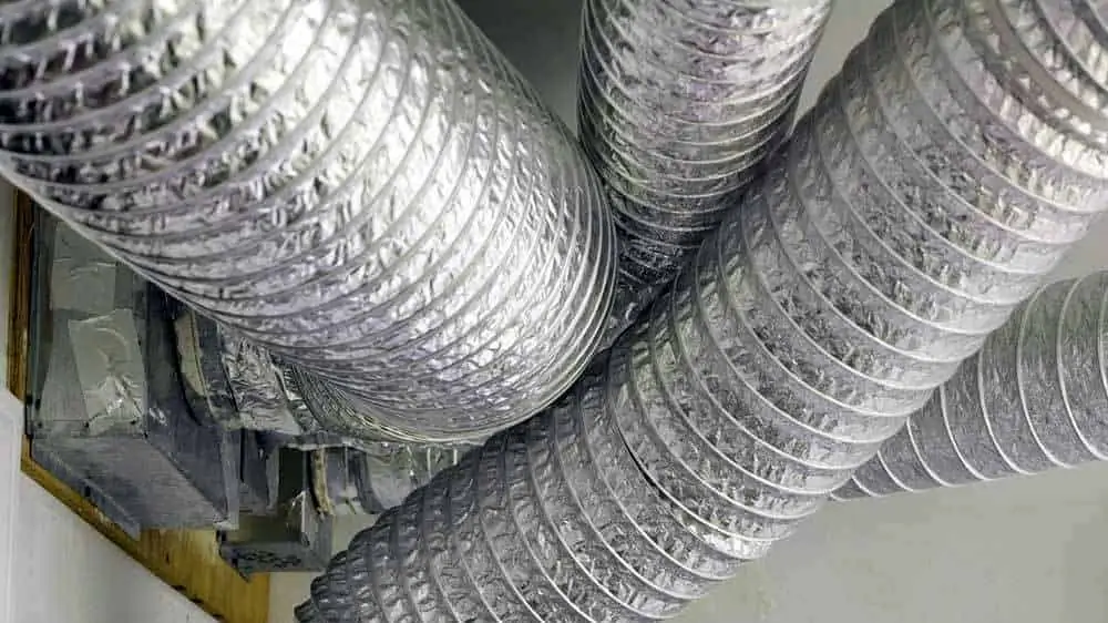 ducting to exchange air in grow room