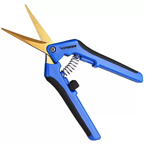 PRO 420 Bud Trimming Scissors – 2-Pack – Pruning Shears With Comfort Grip & Cut & Hold