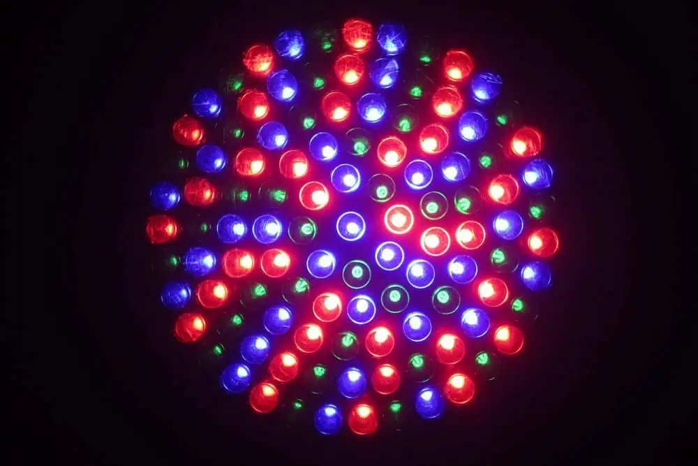 blue and red led grow light