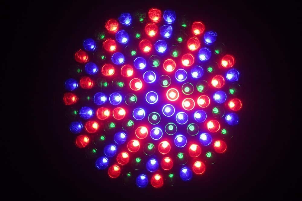 blue and red led grow light