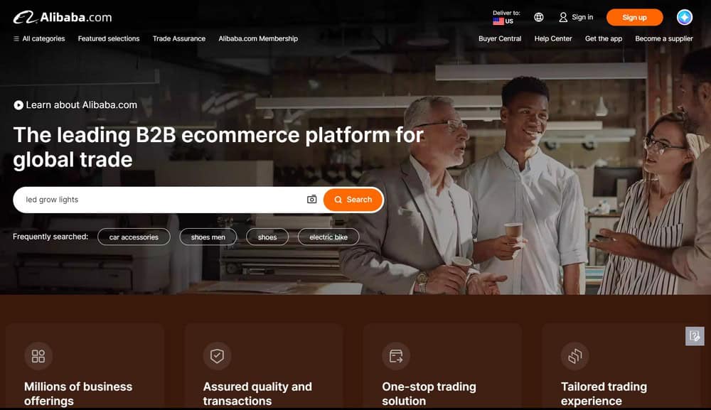 alibaba homepage