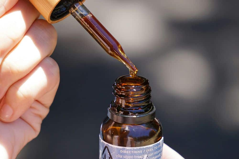 bottle of cannabis tincture